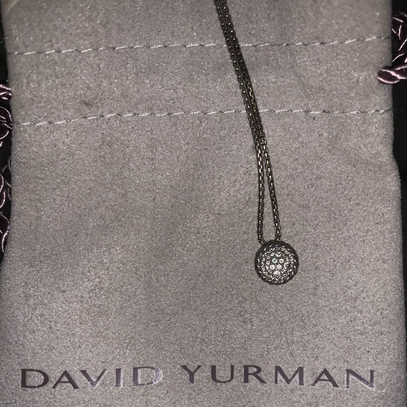 SOLD!!! David Yurman Petite Pavé Pendant Necklace - Picture 2 of 5